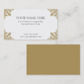 Gold Card Visitekaartje (Voorkant / Achterkant)