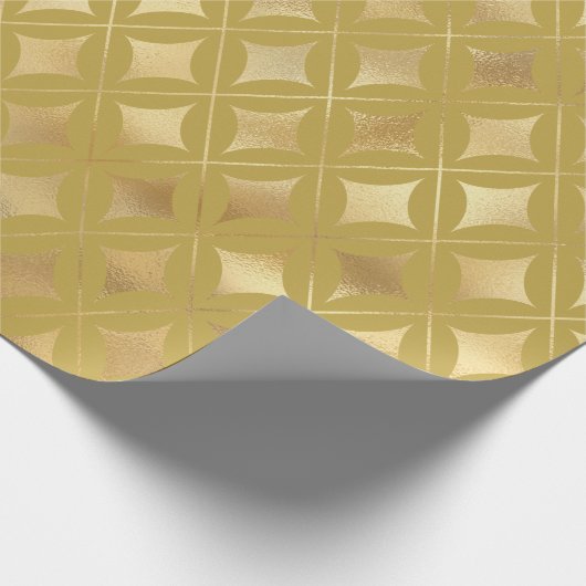 Gold Carnival Harlequin Pattern Cadeaupapier (Hoek)