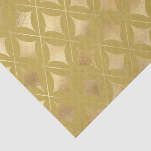 Gold Carnival Harlequin Pattern Tissuepapier (Detail)
