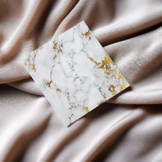Gold Carrara Gray Marble Vip Visitekaartje