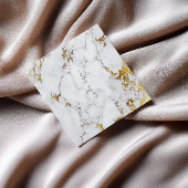 Gold Carrara Gray Marble Vip Visitekaartje
