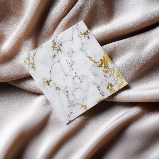 Gold Carrara Gray Marble Vip Visitekaartje