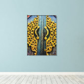 Gold Carving Canvas Afdruk (Insitu (Houten vloer))