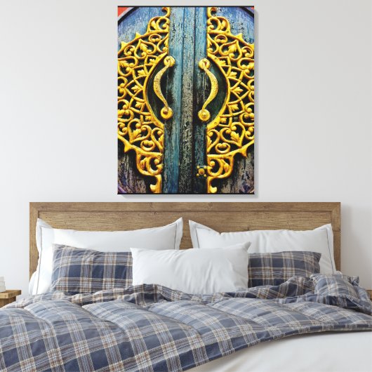 Gold Carving Canvas Afdruk (Insitu (Slaapkamer))