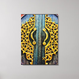 Gold Carving Canvas Afdruk