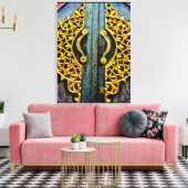 Gold Carving Canvas Afdruk (Insitu (Woonkamer))