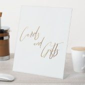 Gold Casual handschriftenkaarten en cadeautjes Ped Reclamebord Met Voetstuk (Insitu)