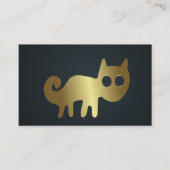Gold Cat-Logo Visitekaartje (Voorkant)