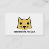 Gold Cat, Pet Store en Groomers Visitekaartje (Voorkant)