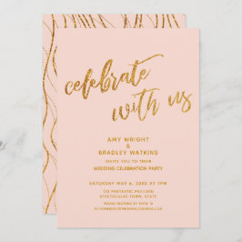 Gold Celebrate met de Blush Wedding Reception van Kaart