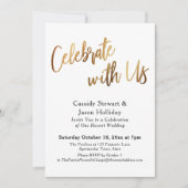 Gold Celebrate met zwarte ontvangst in de VS Kaart (Voorkant)