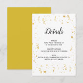 Gold Celebration Detail-kaart Informatiekaartje (Voorkant / Achterkant)