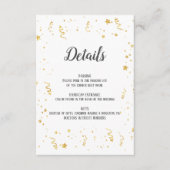Gold Celebration Detail-kaart Informatiekaartje (Voorkant)