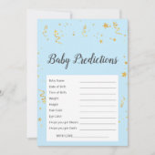 Gold Celebration on Blue Baby Predictions Game (Voorkant)