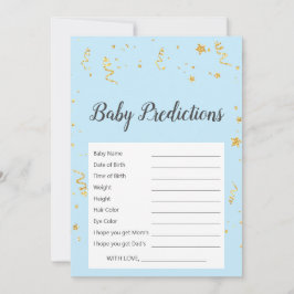 Gold Celebration on Blue Baby Predictions Game