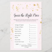 Gold Celebration on Pink, raad de juiste prijs Flyer (Voorkant)