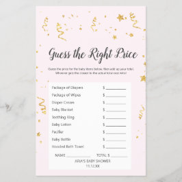 Gold Celebration on Pink, raad de juiste prijs Flyer