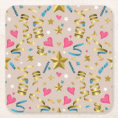 Gold Celebration Onderzetter Set (Voorkant)