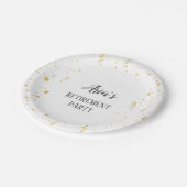 Gold Celebration Retirement Party Papieren Bordje (Gekanteld)