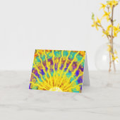 Gold Celestial Rainbow Star Modern Christelijke ku Kaart (Gele Bloem)