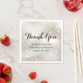 Gold Celestial Stars Dank je eerste mededeling Servet (Insitu)