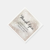 Gold Celestial Stars Dank je eerste mededeling Servet (Hoek)