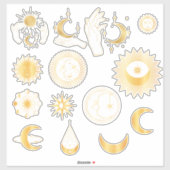Gold Celestial Sticker Set (Vel)
