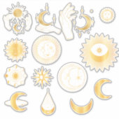 Gold Celestial Sticker Set (Voorkant)