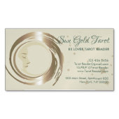 Gold Celestial Tarot Reader Magnetisch Visitekaartje (Voorkant)