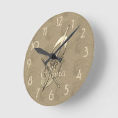 Gold Cello Music Musician Add Name Ronde Klok (Hoek)