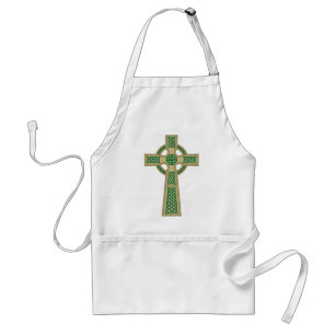 Gold Celtic Cross Apron Standaard Schort
