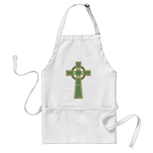 Gold Celtic Cross Apron Standaard Schort (Voorkant)