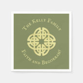 Gold Celtic Cross Classic Faith en Begorrah Servet (Voorkant)