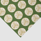 Gold Celtic Dog Trio Patten Tissuepapier (Detail)