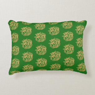 Gold Celtic Horse Pattern Accent Kussen