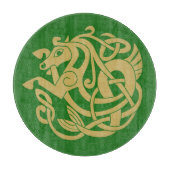 Gold Celtic Horse Pattern Snijplank (Voorkant)