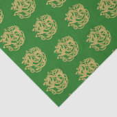 Gold Celtic Horse Pattern Tissuepapier (Detail)