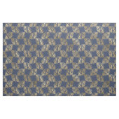 Gold Celtic Knoks met Dragons op Blue Stof (Fat Quarter)