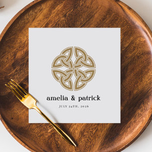 Gold Celtic Knot Irish Wedding Servet