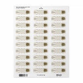 Gold Celtic Knot Original Artistic Design Etiket (Full Sheet)