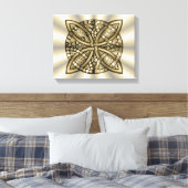 Gold Celtic Knot Original Design Canvas Afdruk (Insitu (Slaapkamer))