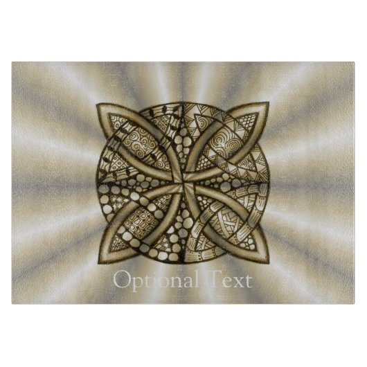 Gold Celtic Knot Original Design Snijplank (Voorkant)