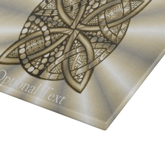 Gold Celtic Knot Original Design Snijplank (Hoek)