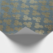 Gold Celtic Knot Spiral Cadeaupapier (Hoek)