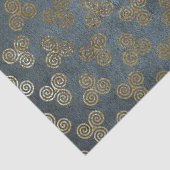 Gold Celtic Knot Spiral Decoupage Tissuepapier (Detail)