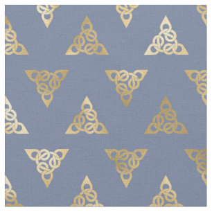Gold Celtic Lindisfarne geïnspireerde knoppen op  Stof