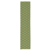 Gold Celtic Shamrock Pattern Korte Tafelloper (Voorkant)