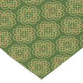 Gold Celtic Shamrock Pattern Korte Tafelloper (Hoek)