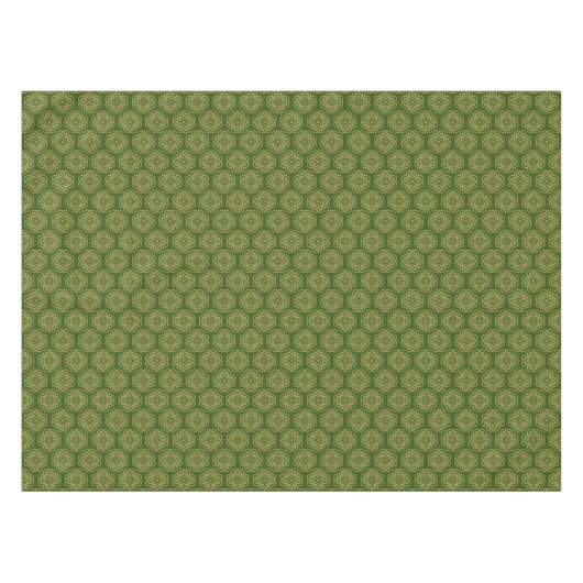 Gold Celtic Shamrock Pattern Tafelkleed (Voorkant (Horizontaal))