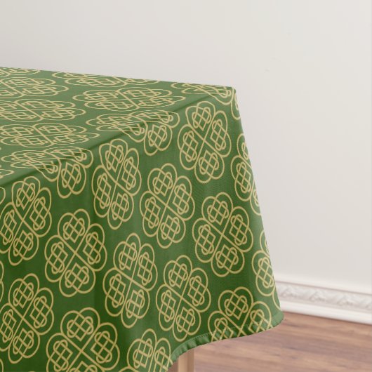 Gold Celtic Shamrock Pattern Tafelkleed (Voorbeeld)